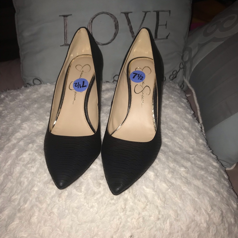 Black Pointy Toe High Heels